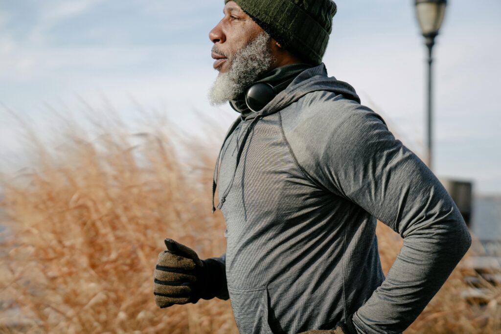 man runs without leakage after prostatectomy